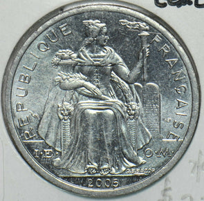 French New Caledonia 2005 2 Francs Bird animal Gem BU 197025 combine shipping