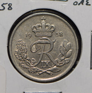 Denmark 1958 25 Ore  901376 combine shipping