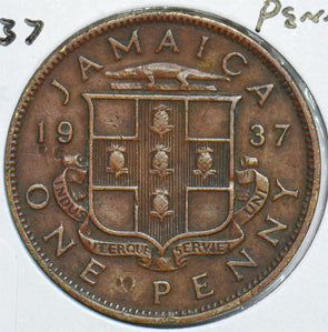 Jamaica 1937 Penny 198477 combine shipping