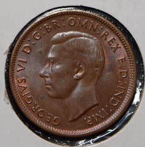 Australia 1943 1/2 Penny kangaroo animal  190592 combine shipping