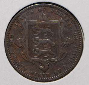 Jersey 1871 1/26 Shilling Lion animal  190581 combine shipping