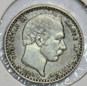 Denmark 1891 25 Ore Porpoise 198265 combine shipping