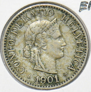 Switzerland 1901 10 Rappen 295543 combine shipping