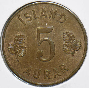 Iceland 1946 5 Aurar 293380 combine shipping