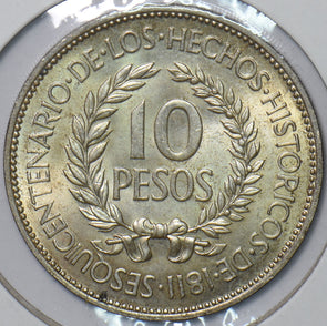 Uruguay 1961 10 Pesos 295944 combine shipping