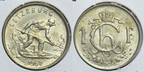 Luxembourg 1952 Franc AU UNC 153904 combine shipping