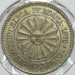 Peru 1879 5 Centavos 297678 combine shipping