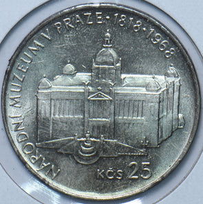 Czechoslovakia 1968 25 Korun Lion animal 150th Anniversary - Prague National Mus