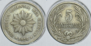 Uruguay 1924 5 Centesimos 241030 combine shipping