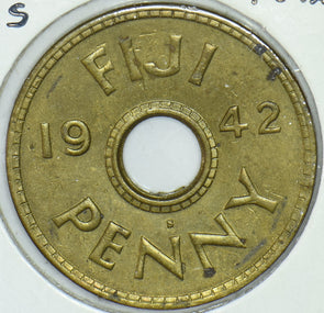 Fiji 1942 Penny Emu 191414 combine shipping