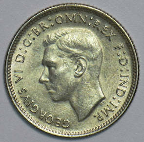 Australia 1942 6 Pence Kangaroo animal Emu 240682 combine shipping
