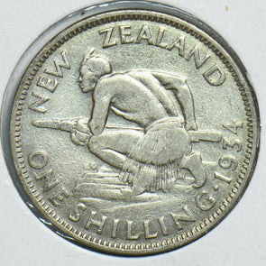 New Zealand 1934 Shilling 197947 combine shipping