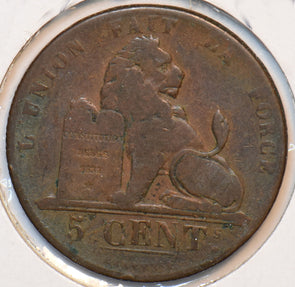 Belgium 1837 5 Centimes Lion animal 193249 combine shipping