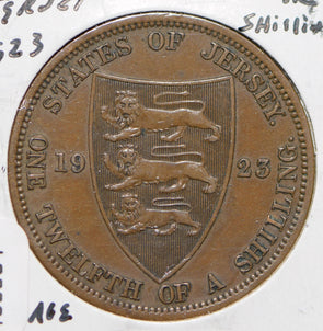 Jersey 1923 1/12 Shilling  150084 combine shipping