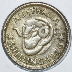 Australia 1943 Shilling Ram 198865 combine shipping