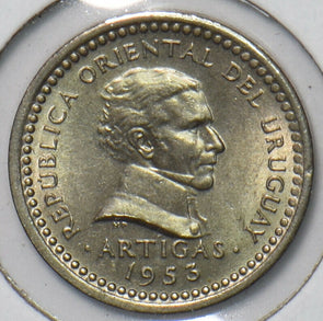 Uruguay 1953 Centesimo 295970 combine shipping
