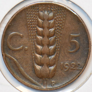 Italy 1922 5 Centesimi 194190 combine shipping