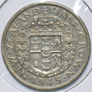 New Zealand 1945 1/2 Crown Ram animal George VI 150561 combine shipping