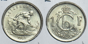 Luxembourg 1952 Franc UNC 198559 combine shipping