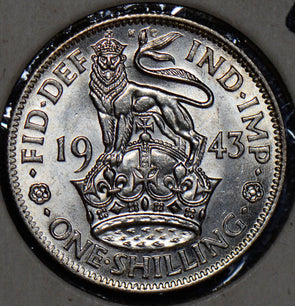 Great Britain 1943 Shilling UNC 190407 combine shipping