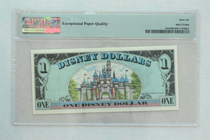 Disney Dollar 1987 A Dollar PMG Gem UNC 66EPQ DIS2. Mickey. Sleeping Beauty's Ca