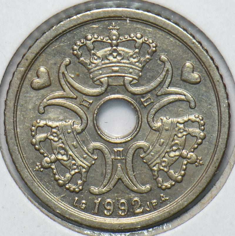 Denmark 1992 Krone 902142 combine shipping
