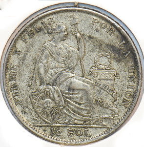 Peru 1928 1/2 Sol Lamaa animal 150528 combine shipping