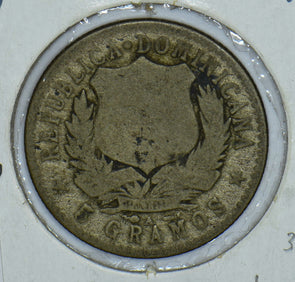 Dominican Republic 1897 Silver 20 Centavos 291082 combine shipping