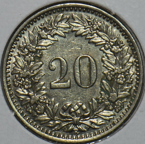 Switzerland 1947 20 Rappen 152275 combine shipping