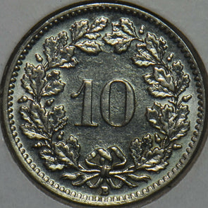 Switzerland 1939 10 Rappen UNC 152307 combine shipping