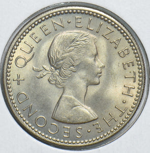 New Zealand 1964 Shilling 298694 combine shipping