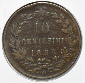 Italy 1894 10 Centesimi  191892 combine shipping