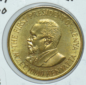 Kenya 1970 Mzeejomo Kenyatta 5 Cents Lions animal First President Of Kenya 19152