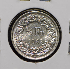Switzerland 1963 1/2 Franc  191733 combine shipping