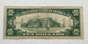 Federal Reserve Notes "Hawaii" overprint 10 Dollars F-VF RC0370 combine shipp