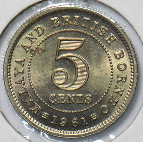 Straits Settlements 1961 5 Cents 294687 combine shipping