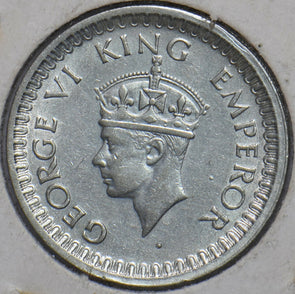 British India 1945 1/2 Rupee 194484 combine shipping