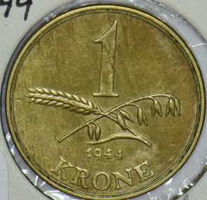 Denmark 1944 Christian X Krone 290950 combine shipping