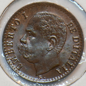 Italy 1895 R Centesimo lustrous BU 490850 combine shipping