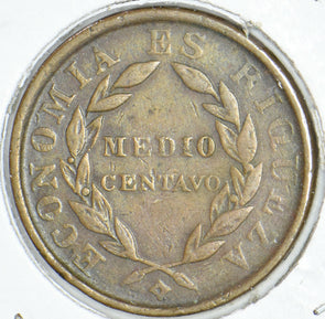 Chile 1851 1/2 Centavo 291174 combine shipping