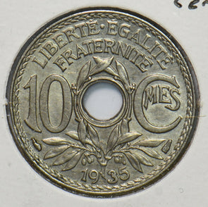 France 1935 10 Centimes 190937 combine shipping