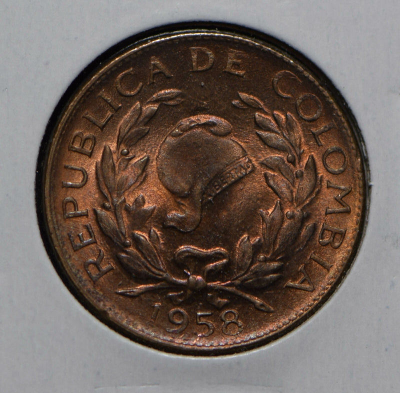 Colombia 1958 5 Centavos  290312 combine shipping