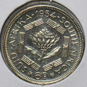 South Africa 1954 6 Pence 193148 combine shipping