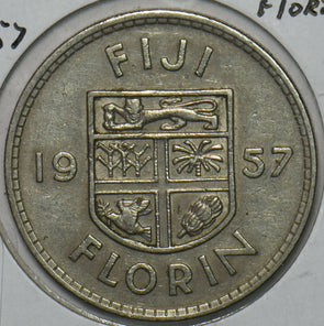 Fiji 1957 Florin 152326 combine shipping