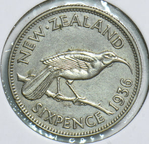 New Zealand 1936 6 Pence Bird animal 197946 combine shipping