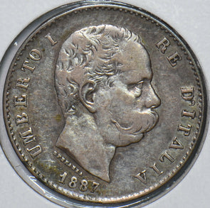 Italy 1887 Lira 295956 combine shipping