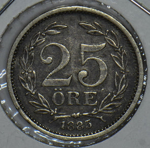 Sweden 1985 25 Ore 150427 combine shipping