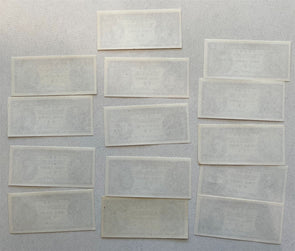 Hong Kong 1945 ND Cent P 321. Lot of 13 pcs all gem CU UNC BL0098 combine shippi