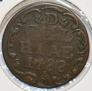 Netherlands 1788 Duit Lion animal 296728 combine shipping