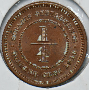 Straits Settlements 1816 1/4 Cents S0297 combine shipping